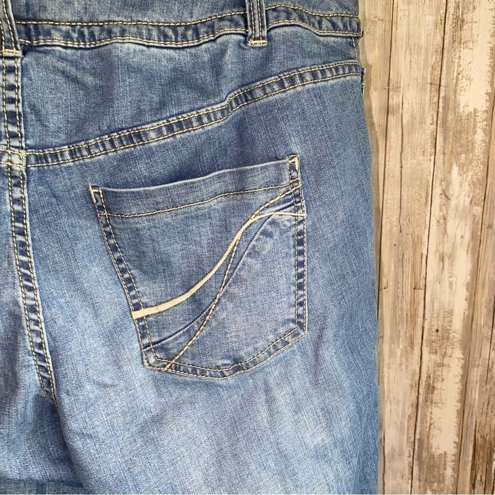 Lane Bryant Genius Fit Ankle Jeans Size 18 Stretch Blue Denim Cropped Plus - Picture 5 of 8